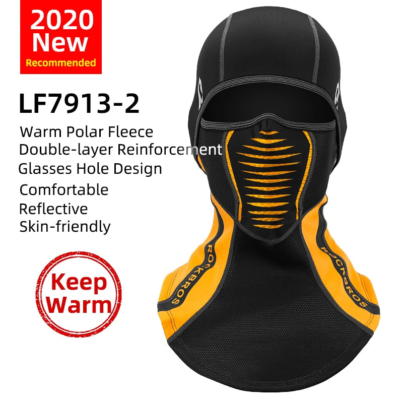 Masque de ski d'hiver ROCKBROS capuche polaire thermique