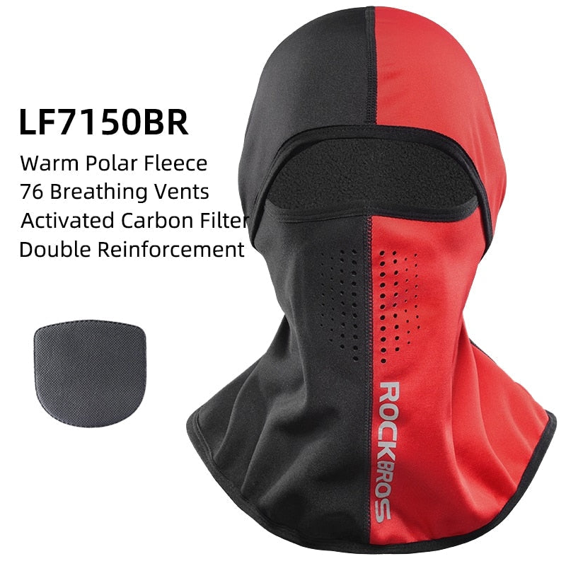 Masque de ski d'hiver ROCKBROS capuche polaire thermique