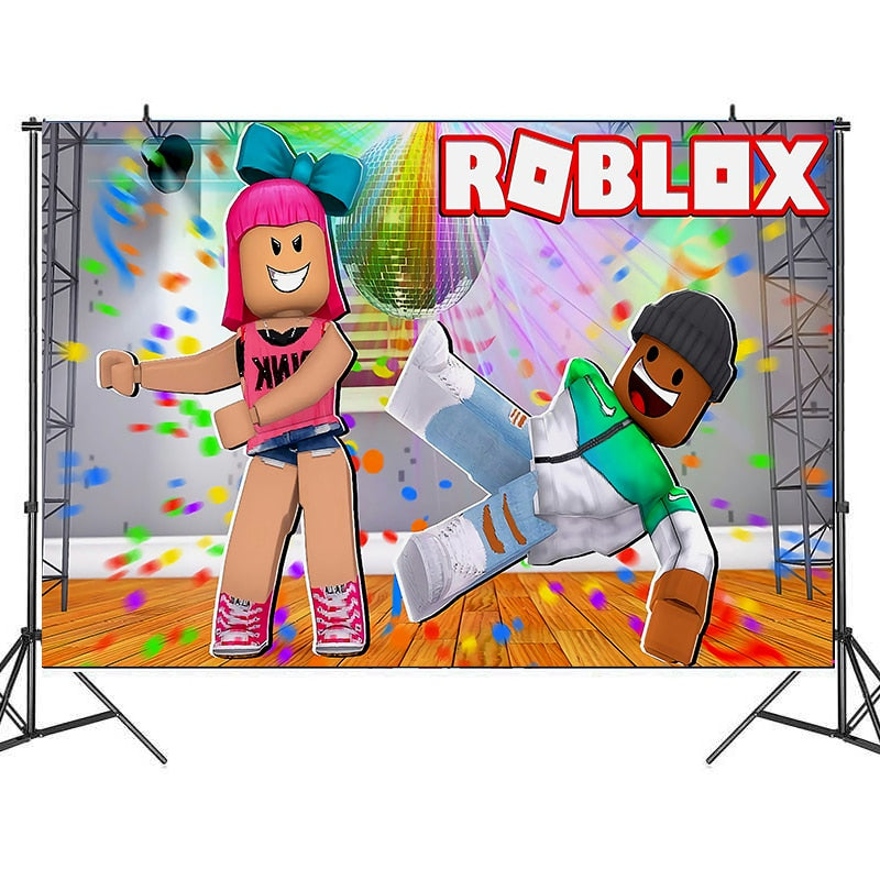 ROBLOX Photo Backgrounds Vinyl Fabric Decoration