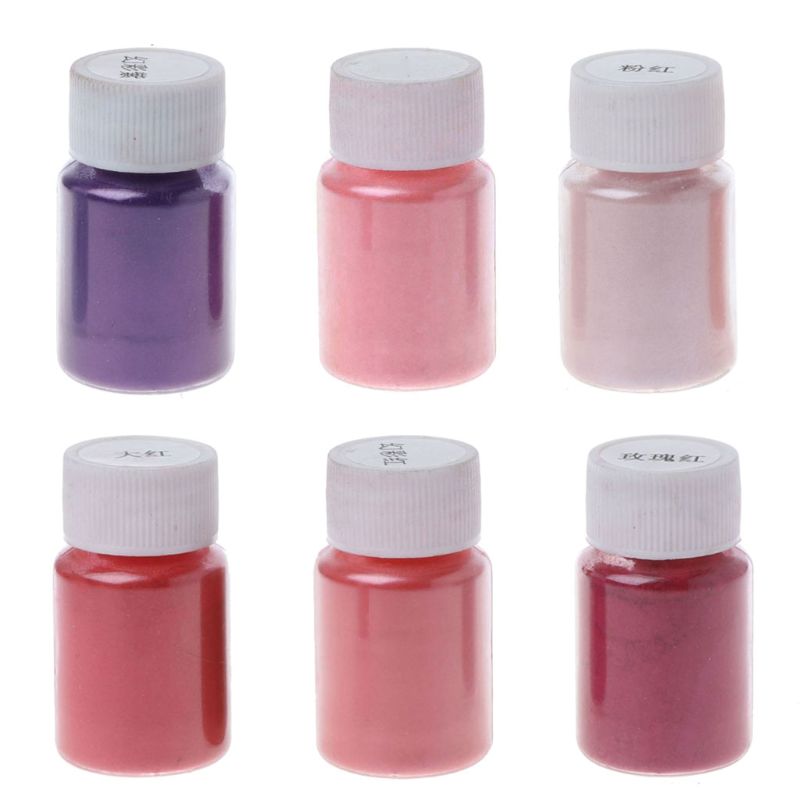 24 pcs bricolage perle mica résine époxy colorant