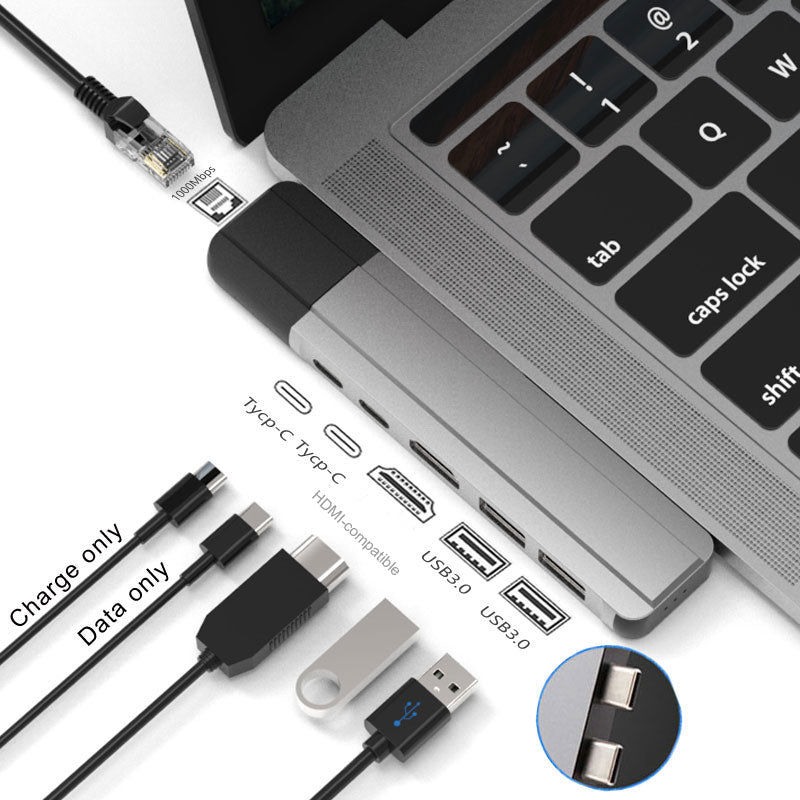 Possible Hub USB C Thunderbolt 3 Dock avec adaptateur HDMI-Rj45 pour MacBook Pro-Air M1