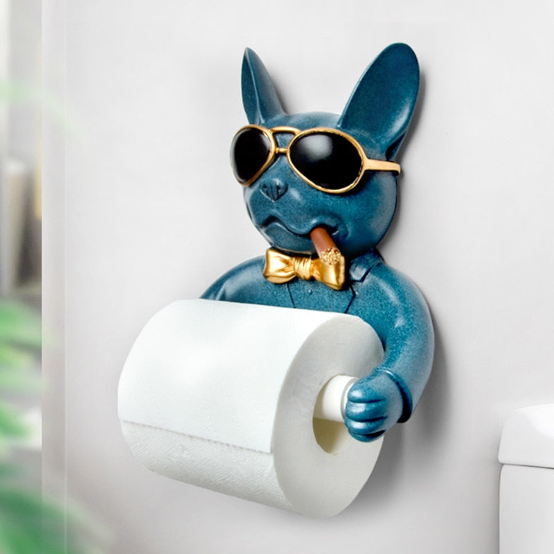 Porte-papier hygiénique avec un motif de chien