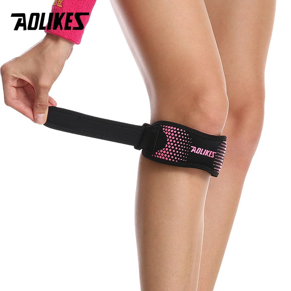 AOLIKES 1PCS Einstellbare Knie-Pad Knie Schmerzlinderung Patella Stabilizer Brace Support
