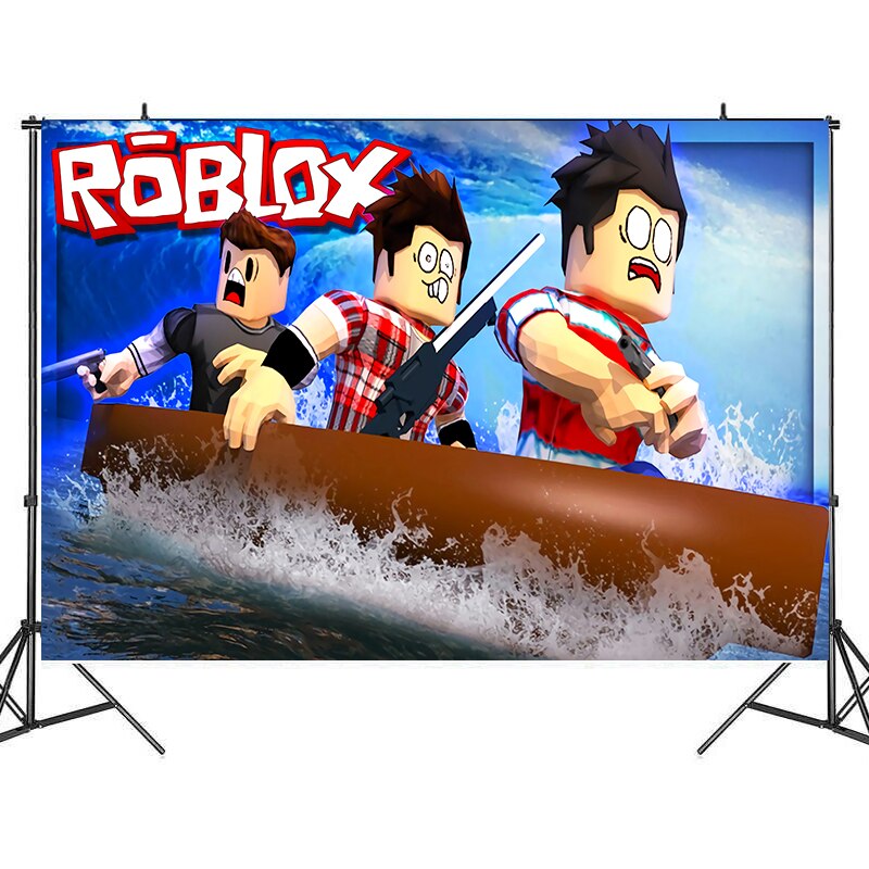 ROBLOX Photo Backgrounds Vinyl Fabric Decoration