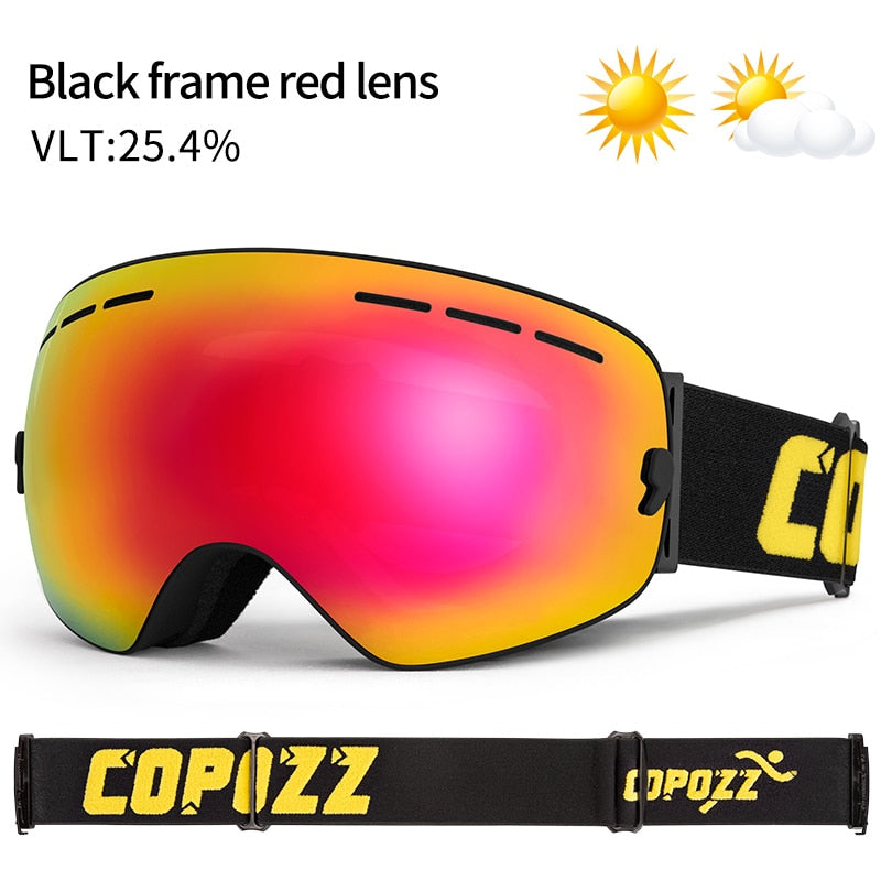 COPOZZ Skibrille UV400 Anti-Beschlag Big Ski Maske