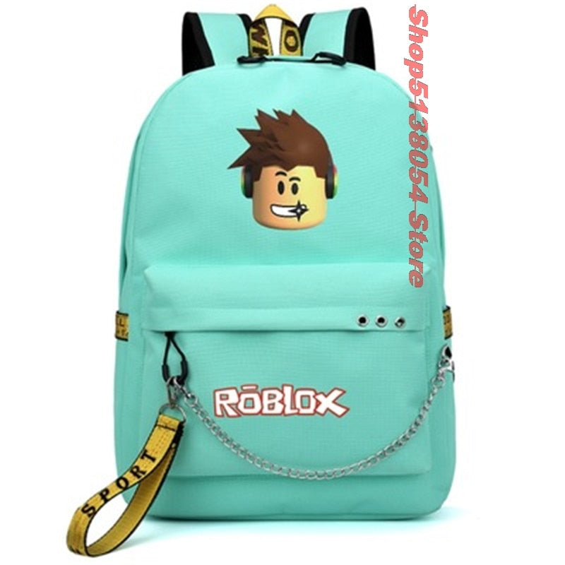 Sacs à dos Roblox pour l'école avec chargement USB pour enfants garçons adolescents hommes sacs d'école voyage ordinateur portable Mochilas