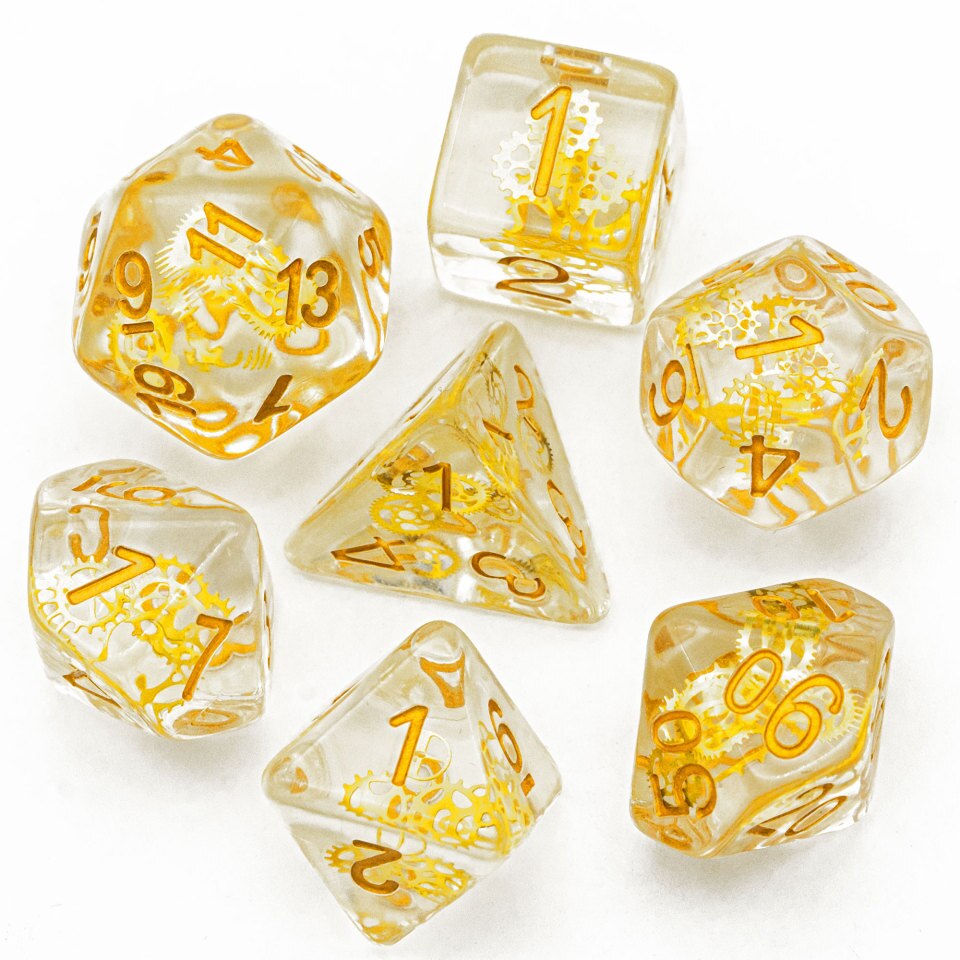 7-teiliges Set DND Würfel D&D Würfel D4 D6 D8 D10 D% D12 D20 für Tischspiele MTG RPG