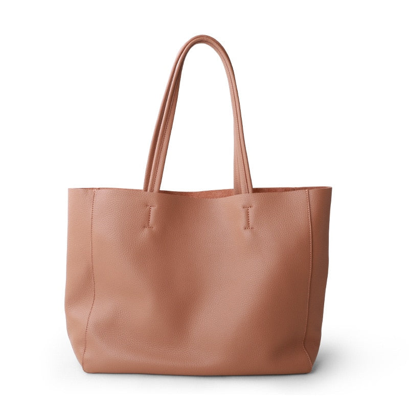 Damen Luxus Tote Zitrone Gelb Leder Tasche