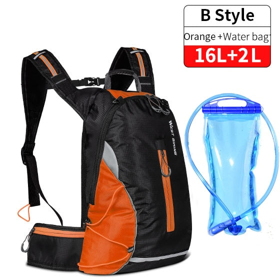 WEST BIKING Wasserdichte Fahrradtasche Portable Reflektierende Sport Radfahren Rucksack Outdoor Wandern Klettern MTB Fahrrad Zubehör