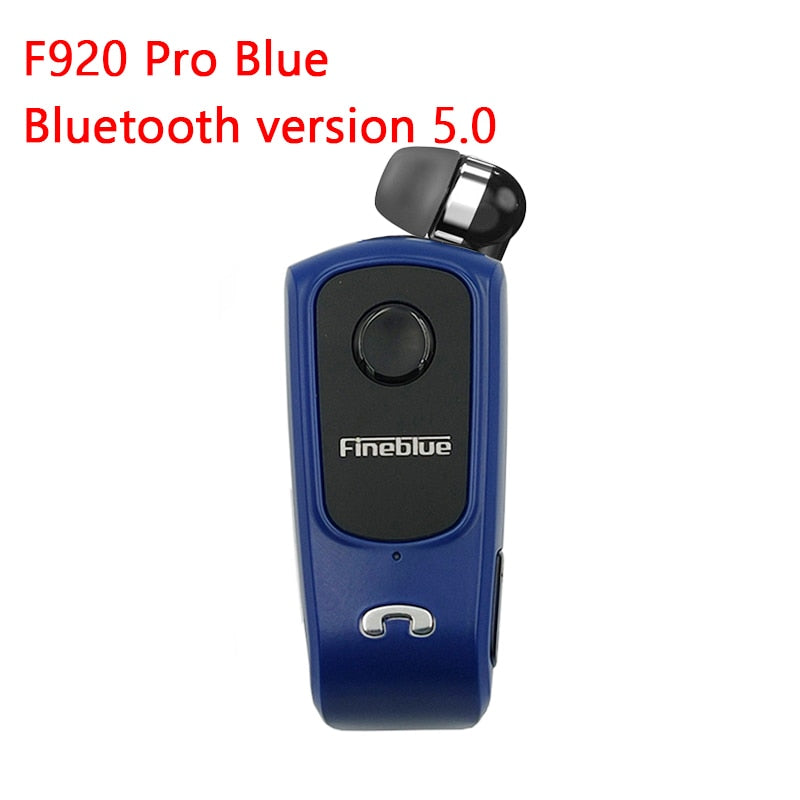 Fineblue F920 Pro BT5.0 Mini oreillette Bluetooth sans fil avec rappel d'appel et fonction de vibration pour le sport et la course