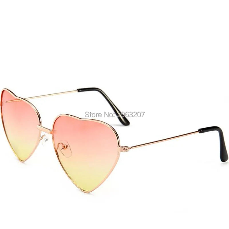 100pcs Mode Frauen Herz geformt Sonnenbrille Hawaiian Party Dekorationen Sonnenbrille Sommer Pool Thema