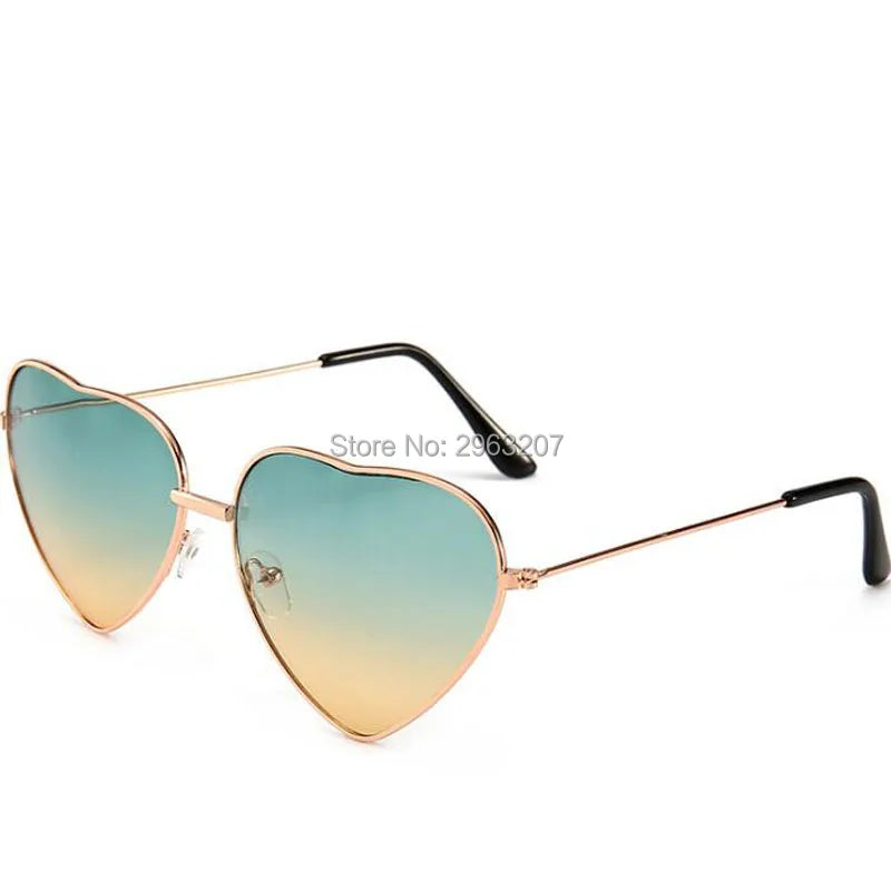 100pcs Mode Frauen Herz geformt Sonnenbrille Hawaiian Party Dekorationen Sonnenbrille Sommer Pool Thema