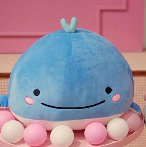 Peluche baleine en coton de 15 cm, super douce