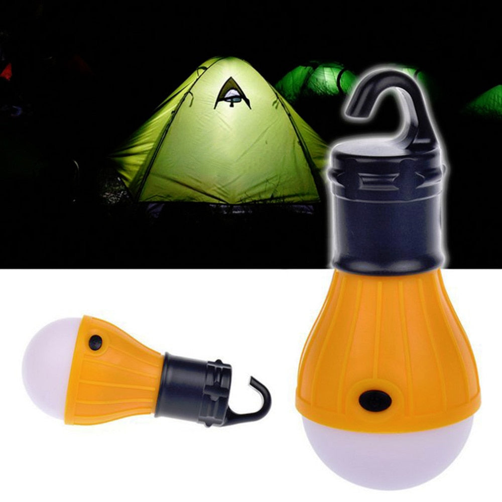 Mini tragbare Laterne Notlicht Glühbirne batteriebetrieben Camping Outdoor Strand Zelt Licht