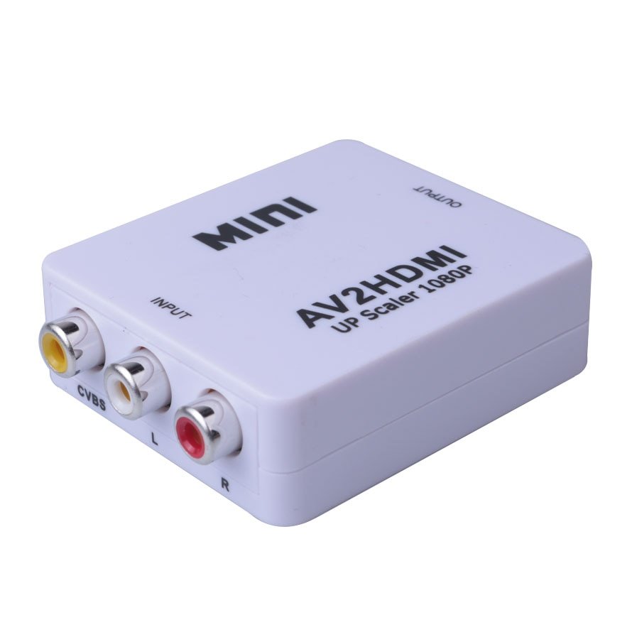 Convertisseur vidéo AV-RCA CVBS vers HDMI 1080P Adaptateur MINI AV2HDMI