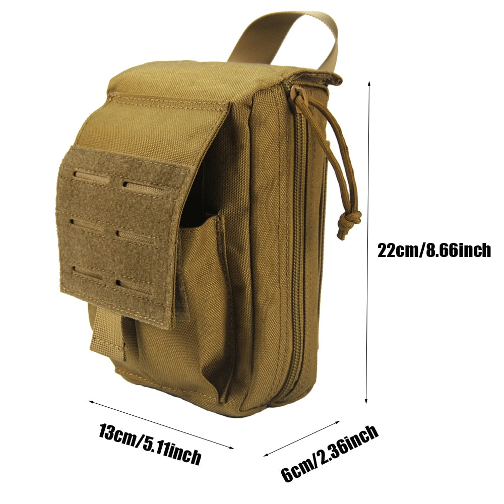 Trousse de premiers secours tactique Molle, sac de survie, sac d'urgence en Nylon 1000D, militaire en plein air