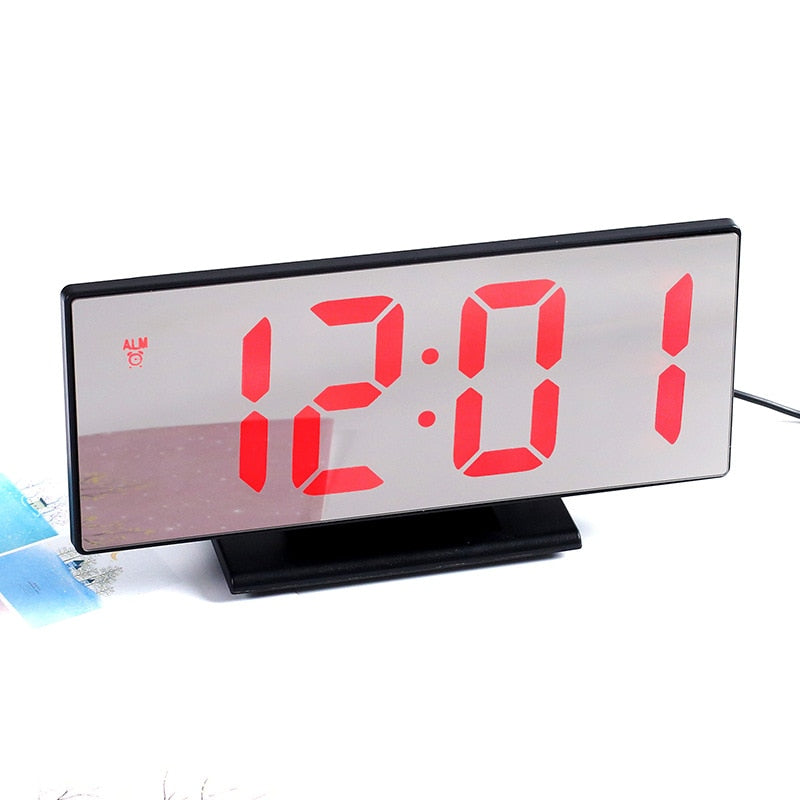 Réveil LED pour chambre d'enfant avec affichage de la température et fonction snooze