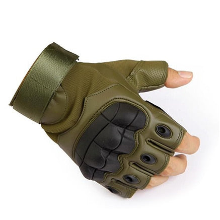 Touchscreen Gloves PU Leather, Hard Knuckles