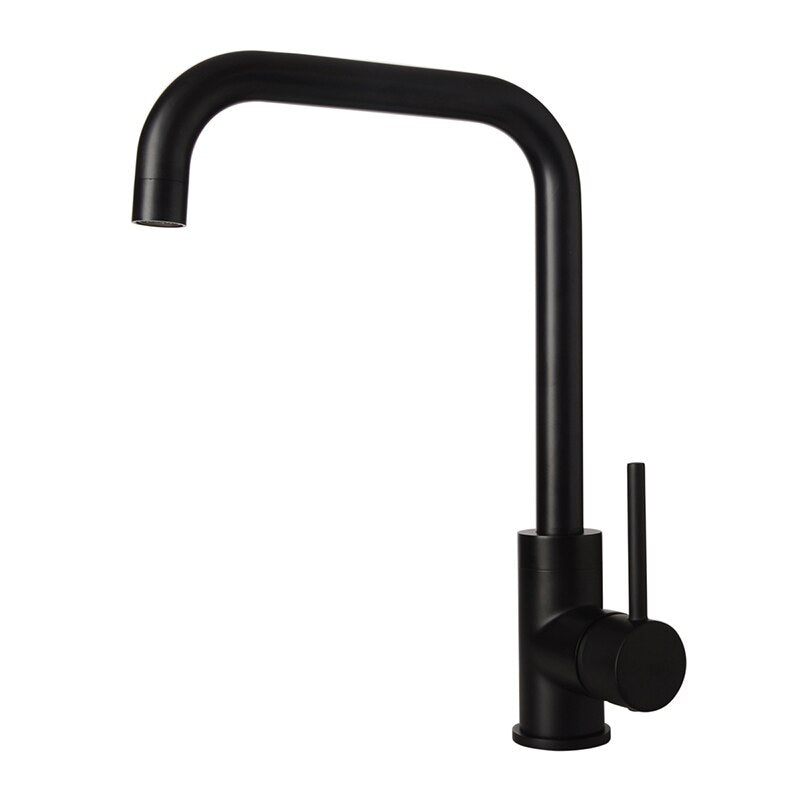 Kitchen Faucet Gold &amp; Black, One-Hand Operation