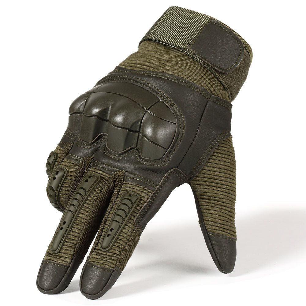 Touchscreen Gloves PU Leather, Hard Knuckles