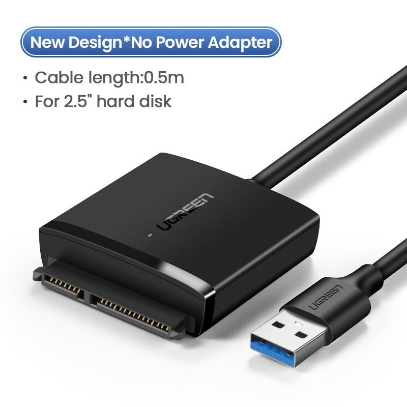 Adaptateur USB SATA Convertisseur de câble USB 3.0 2.0 vers Sata 3