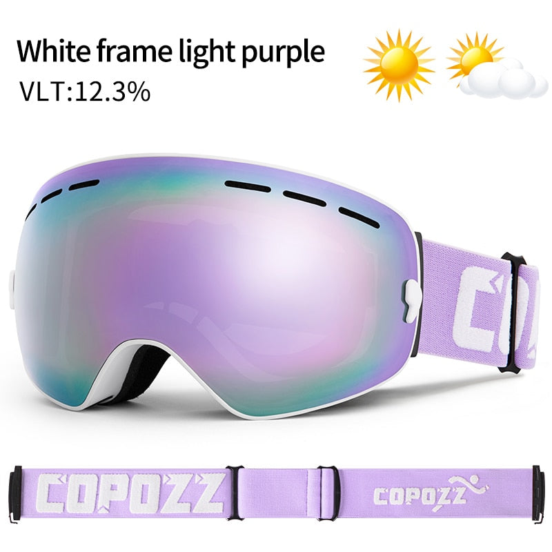 COPOZZ Skibrille UV400 Anti-Beschlag Big Ski Maske