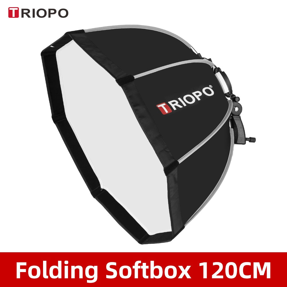 Triopo 55cm 65cm 90cm 120cm parapluie octogonal speedlite