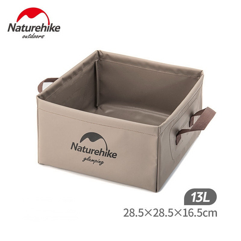 Naturehike 13L Outdoor Foldable Waterproof Wash Basin Foldable Square Wash Basin