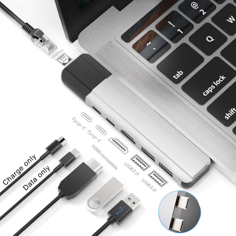 Possible Hub USB C Thunderbolt 3 Dock avec adaptateur HDMI-Rj45 pour MacBook Pro-Air M1