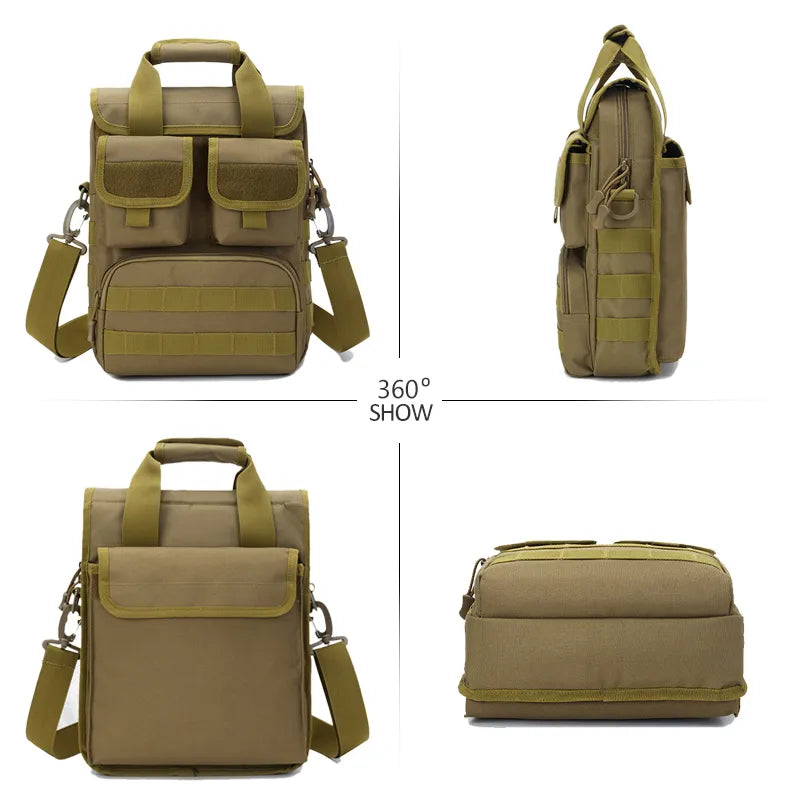 Männer taktische Handtasche Laptop Militär Schulter Crossbody Taschen Camouflage Molle Jagd Camping Sport XA318D