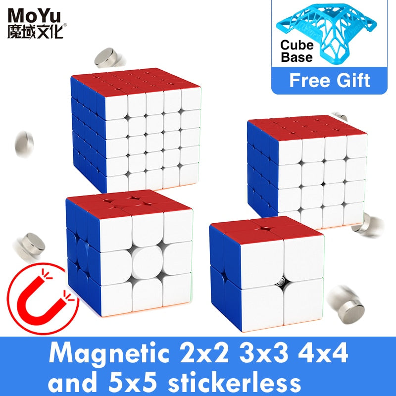 GAN Cube Moyu Meilong M magnétique 2x2x2 3x3x3 4x4x4 5x5x5