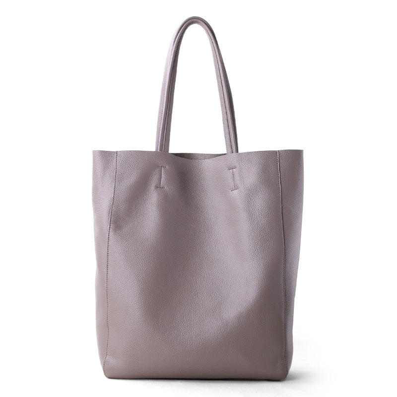 Damen Luxus Tote Zitrone Gelb Leder Tasche