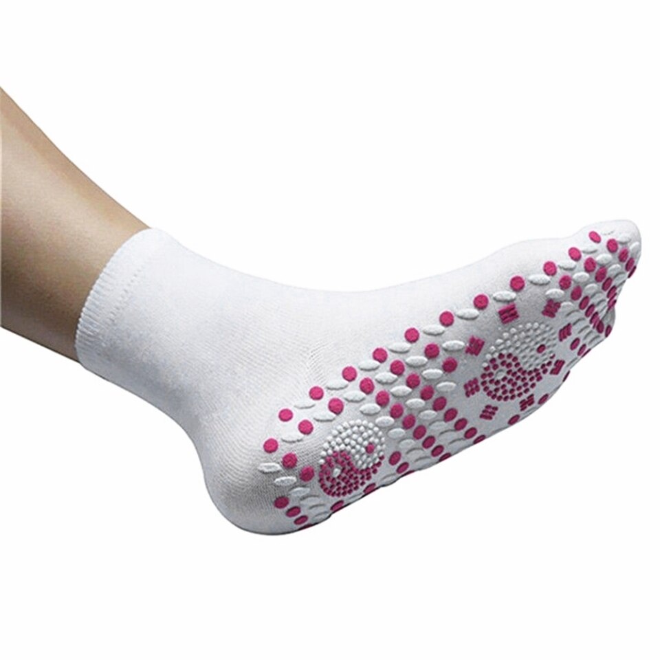 Self-heating magnetic socks for women and men