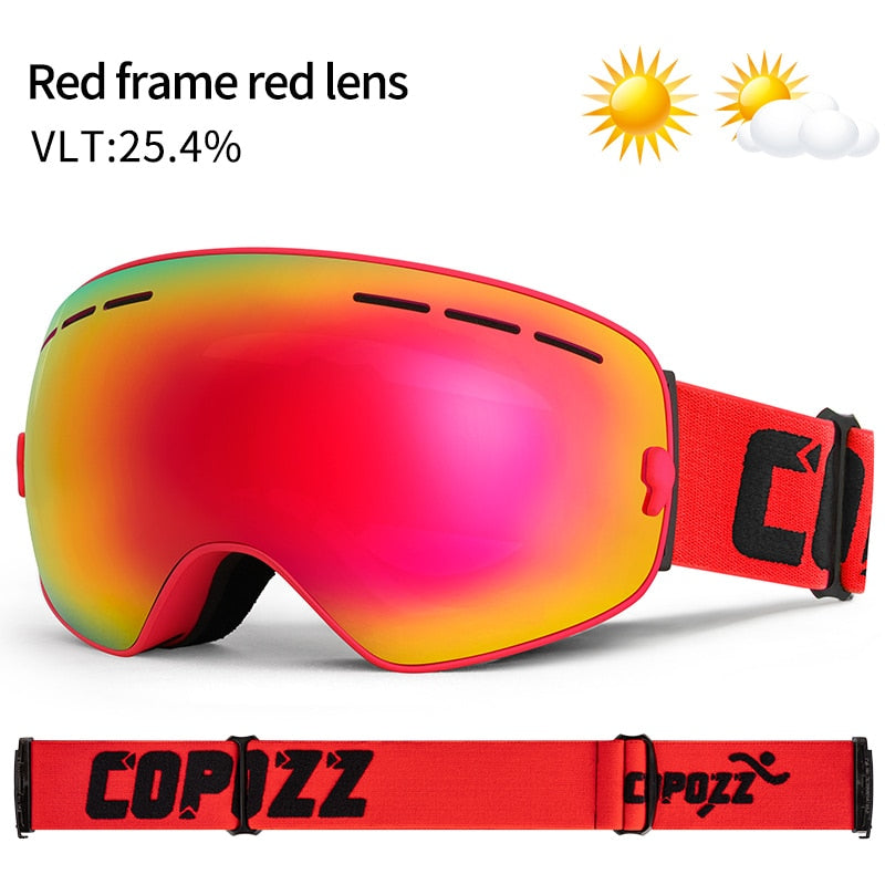 COPOZZ Skibrille UV400 Anti-Beschlag Big Ski Maske