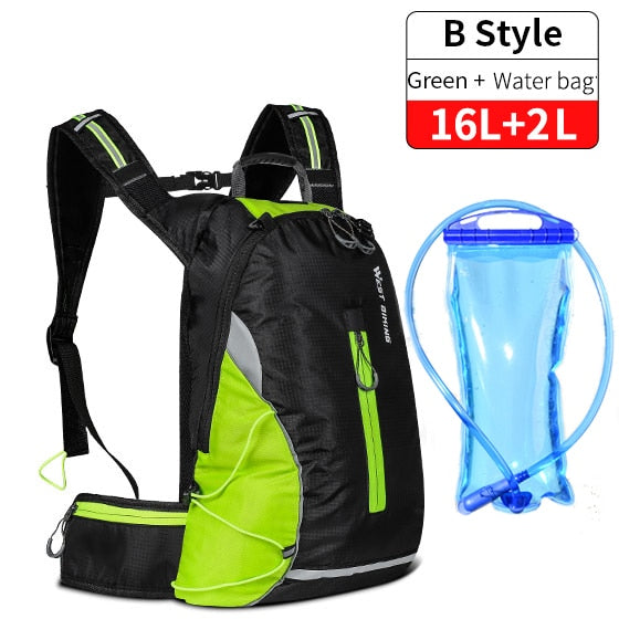 WEST BIKING Wasserdichte Fahrradtasche Portable Reflektierende Sport Radfahren Rucksack Outdoor Wandern Klettern MTB Fahrrad Zubehör