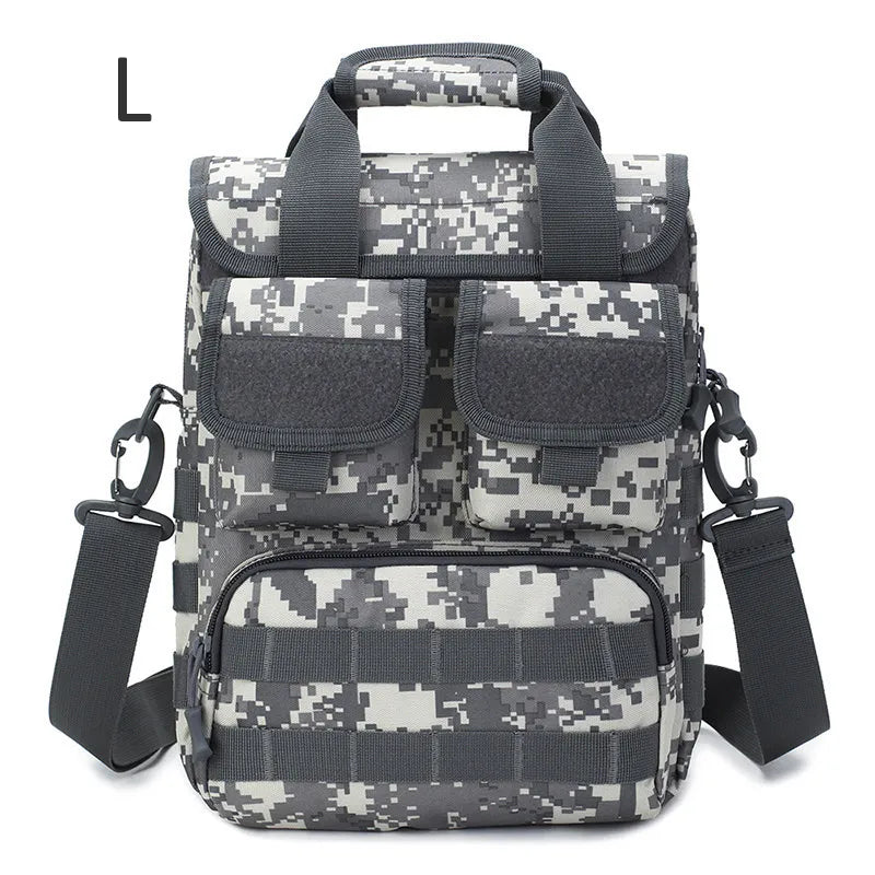 Sac à main tactique pour hommes, sacs à bandoulière militaires pour ordinateur portable, Camouflage Molle chasse Camping Sport XA318D