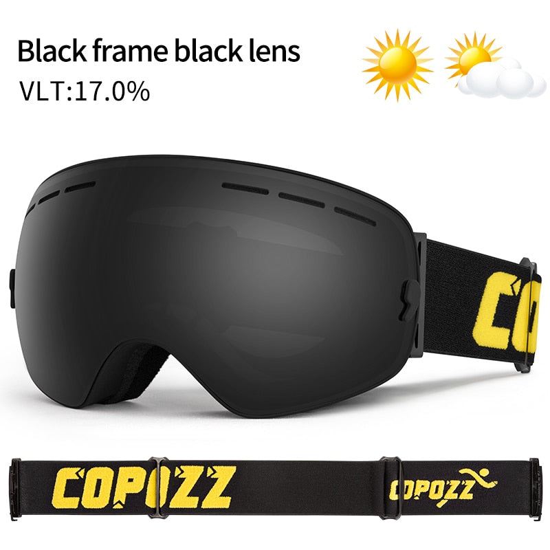 COPOZZ Skibrille UV400 Anti-Beschlag Big Ski Maske