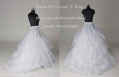 NEU 12Style Weiß A-Linie-Reifrock-Reifrockloser Hochzeits-Crinoline-Petticoat-Unterrock-SN