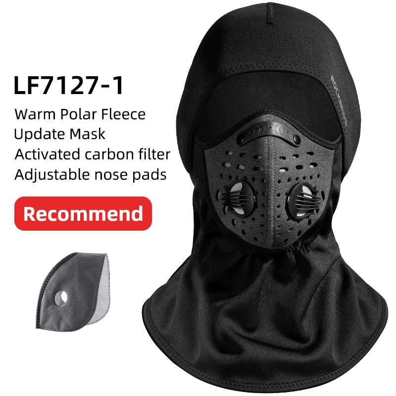 Masque de ski d'hiver ROCKBROS capuche polaire thermique