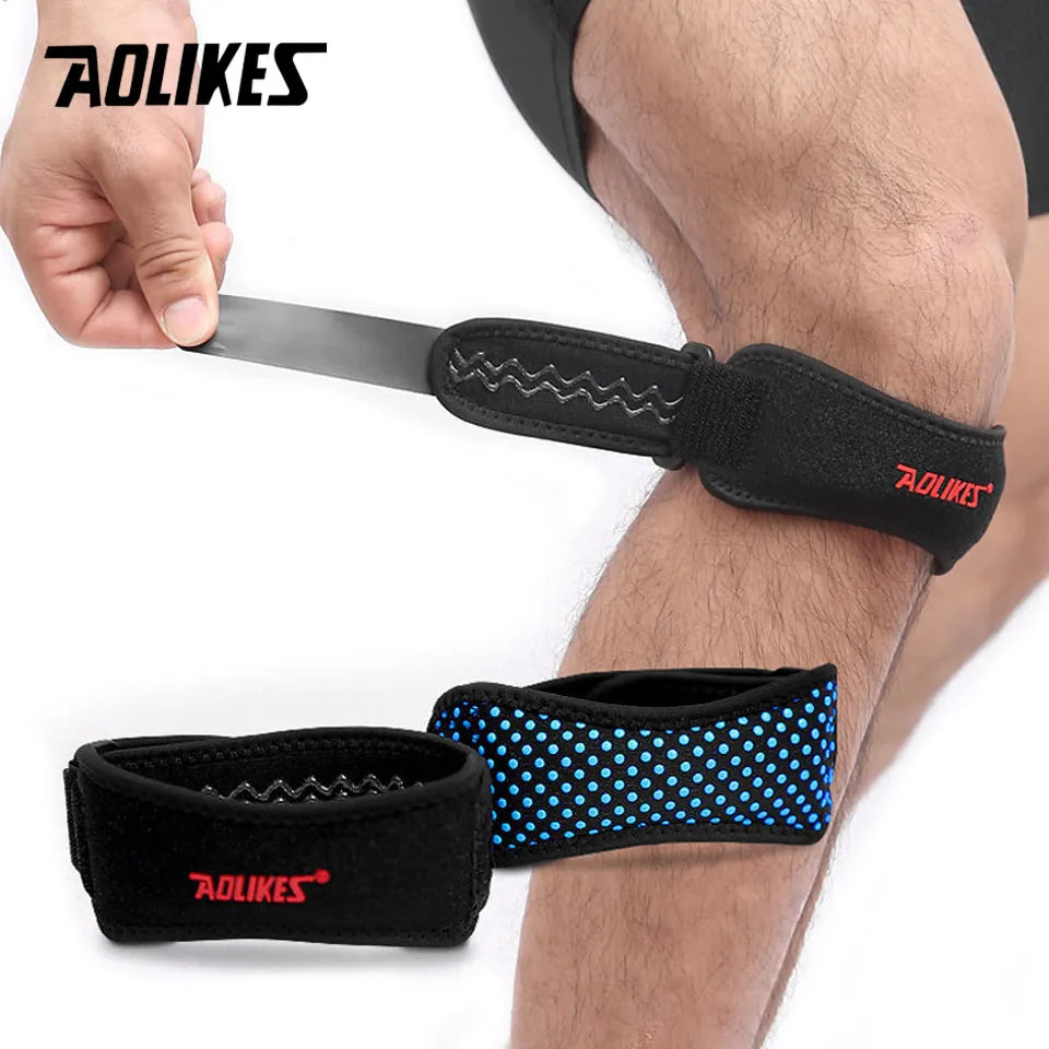 AOLIKES 1PCS Einstellbare Knie-Pad Knie Schmerzlinderung Patella Stabilizer Brace Support