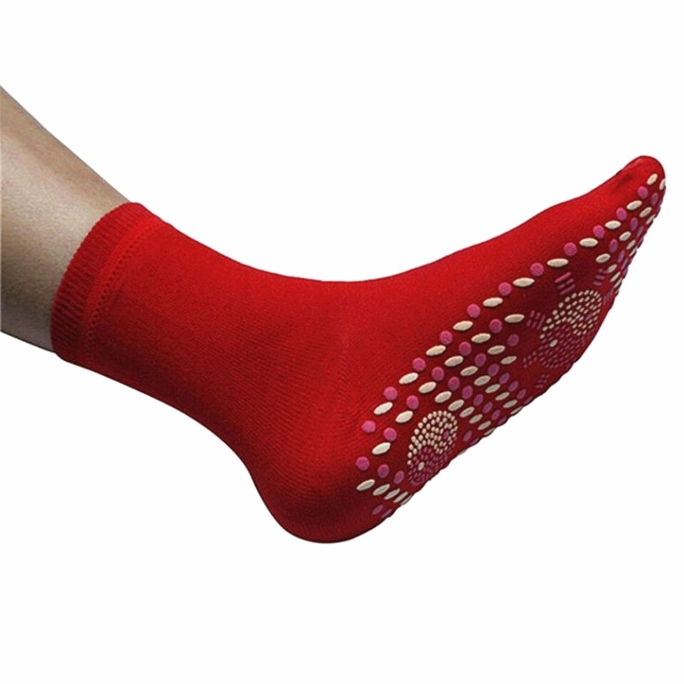 Self-heating magnetic socks for women and men