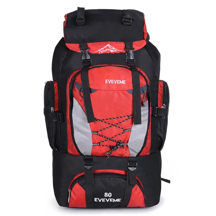 Men's 80L Big Hiking Mountaineering Climbing Backpack