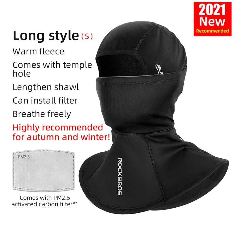 Multifunktionelle Thermo-Fleece Mütze: Sturmhaube für Wintersport (Motorrad, Ski, Fahrrad)