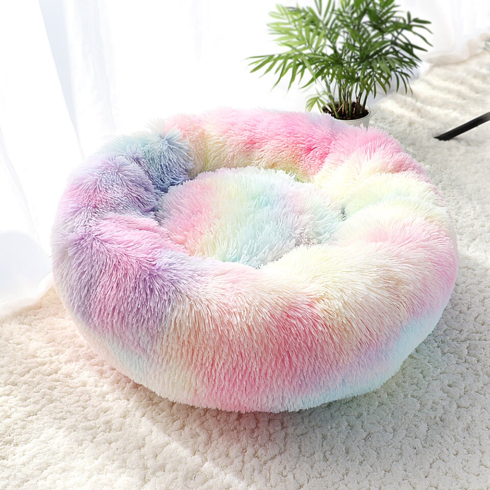 Warm fleece dog bed for medium-sized dogs and cats 