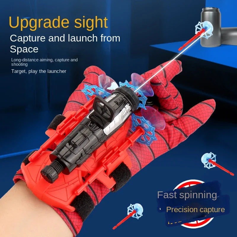 Neu für Spiderman Action Figure Anime Charaktere Kinder Spielzeug Rollenspiel Handschuh Launcher Set Handgelenk