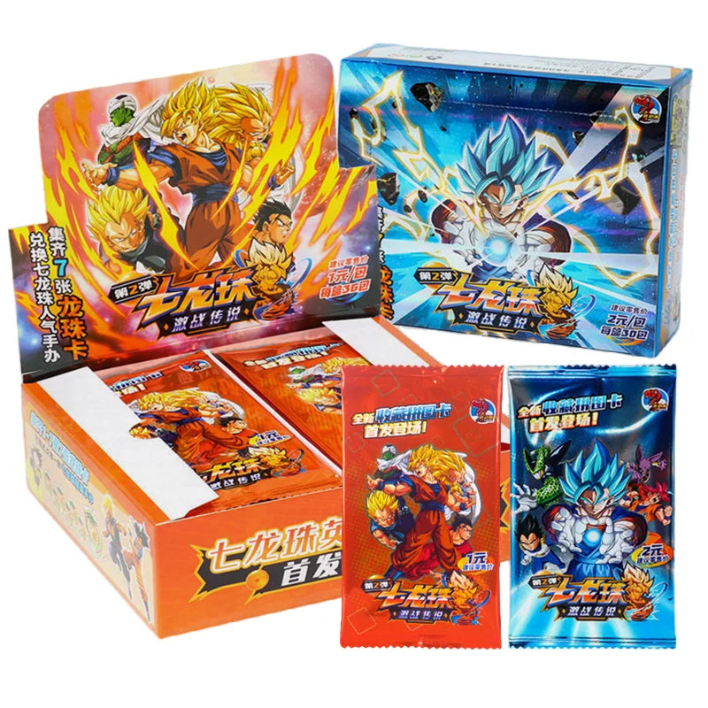 Dragon Ball Sammelkarte Shiny Son Goku Saiyajin Vegeta Trading Proxy Flash Cards Gam Anime Battle Carte für Kinder Geschenkspielzeug