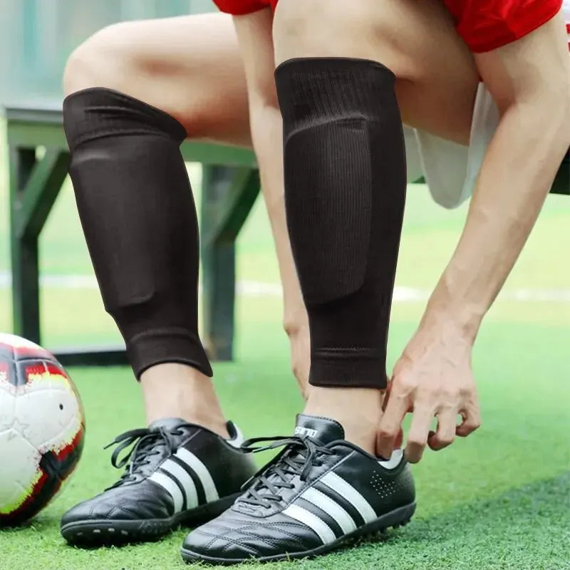 1 Paar Sport Fußball Schienbeinschoner Pad Sleeve Socke für Erwachsene