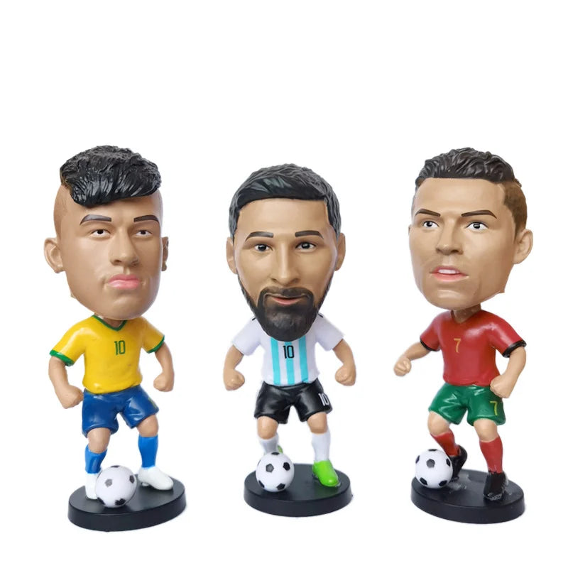 Fußballstar Puppe Auto Ornament gibt Jungen Geschenke c Ronaldo Stern Woche Charakter Neymar schüttelt seinen Kopf Puppe