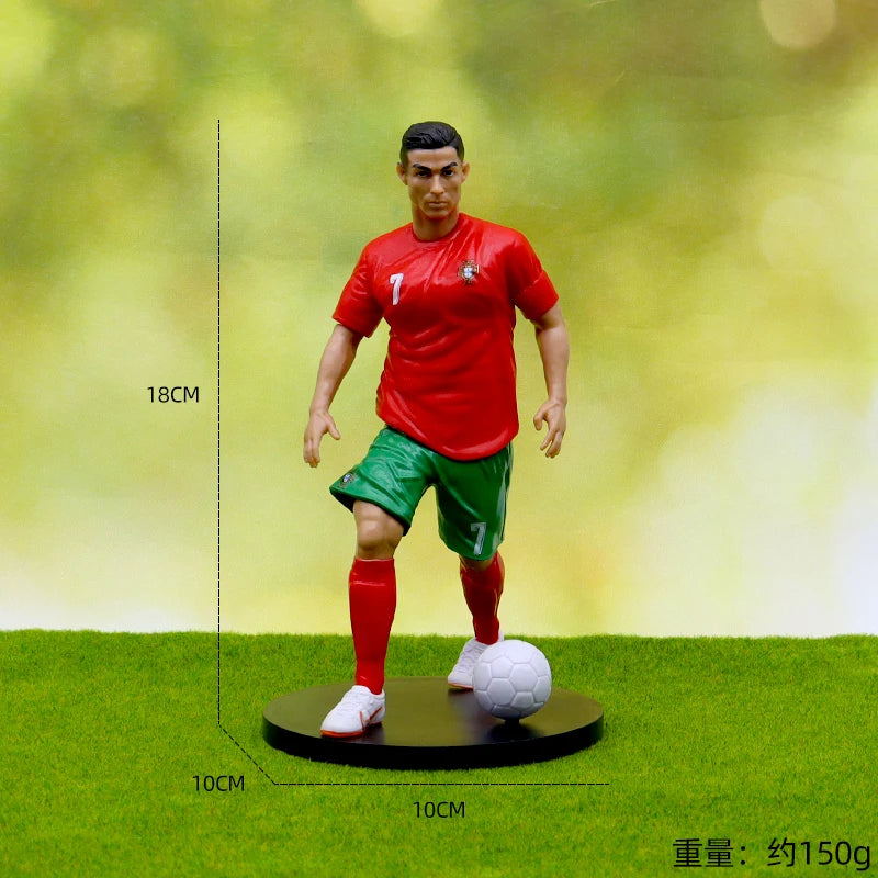 Gekürzte Version von Cristiano Ronaldo Messi MBappe Star Football Action Figures Sammelbare Fanartikel aus Madrid und Barcelona