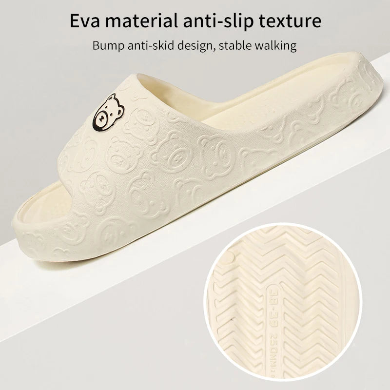 Non-slip slippers for women, outerwear, 2024, new, bathroom, indoor, sandals for women, summer, Eva